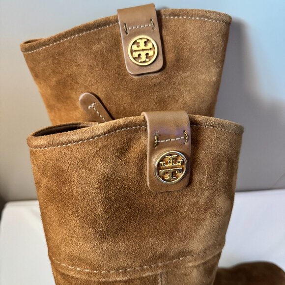 Tory Burch Oakridge Suede Riding Boots | Brown | Size 8 | NWT - Picture 5 of 8